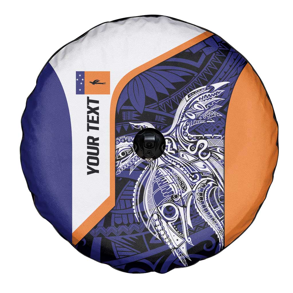 Personalised PNG New Ireland Spare Tire Cover Bird of Paradise Tattoo Flag Motif LT9 - Polynesian Pride