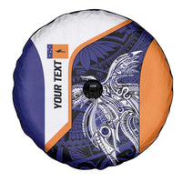 Personalised PNG New Ireland Spare Tire Cover Bird of Paradise Tattoo Flag Motif LT9 - Polynesian Pride