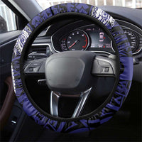 PNG New Ireland Steering Wheel Cover Bird of Paradise Tattoo Flag Motif LT9 - Polynesian Pride