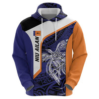 Personalised PNG New Ireland Zip Hoodie Bird of Paradise Tattoo Flag Motif LT9 - Polynesian Pride