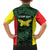Personalised PNG Oro Province Family Matching Off The Shoulder Long Sleeve Dress and Hawaiian Shirt Bird of Paradise Tattoo Flag Motif - Polynesian Pride