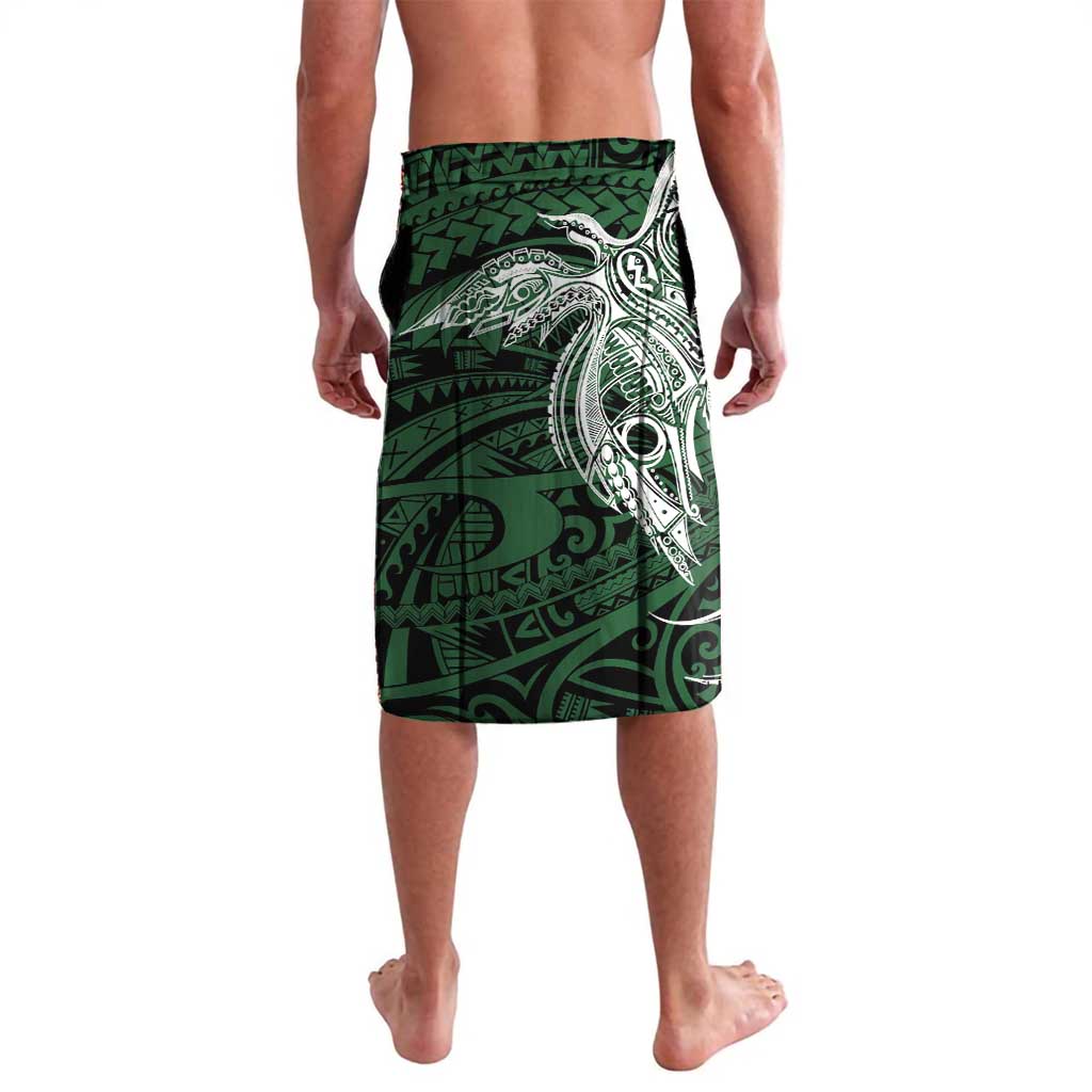 Personalised PNG Oro Province Lavalava Bird of Paradise Tattoo Flag Motif - Polynesian Pride