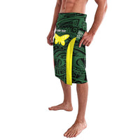 Personalised PNG Oro Province Lavalava Bird of Paradise Tattoo Flag Motif - Polynesian Pride