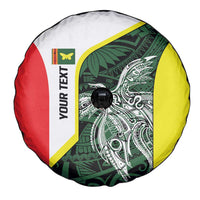 Personalised PNG Oro Province Spare Tire Cover Bird of Paradise Tattoo Flag Motif LT9 - Polynesian Pride
