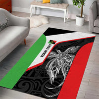 Personalised PNG Southern Highlands Province Area Rug Bird of Paradise Tattoo Flag Motif LT9 - Polynesian Pride