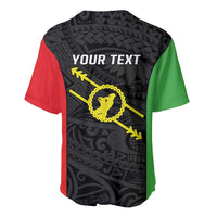 Personalised PNG Southern Highlands Province Baseball Jersey Bird of Paradise Tattoo Flag Motif LT9 - Polynesian Pride
