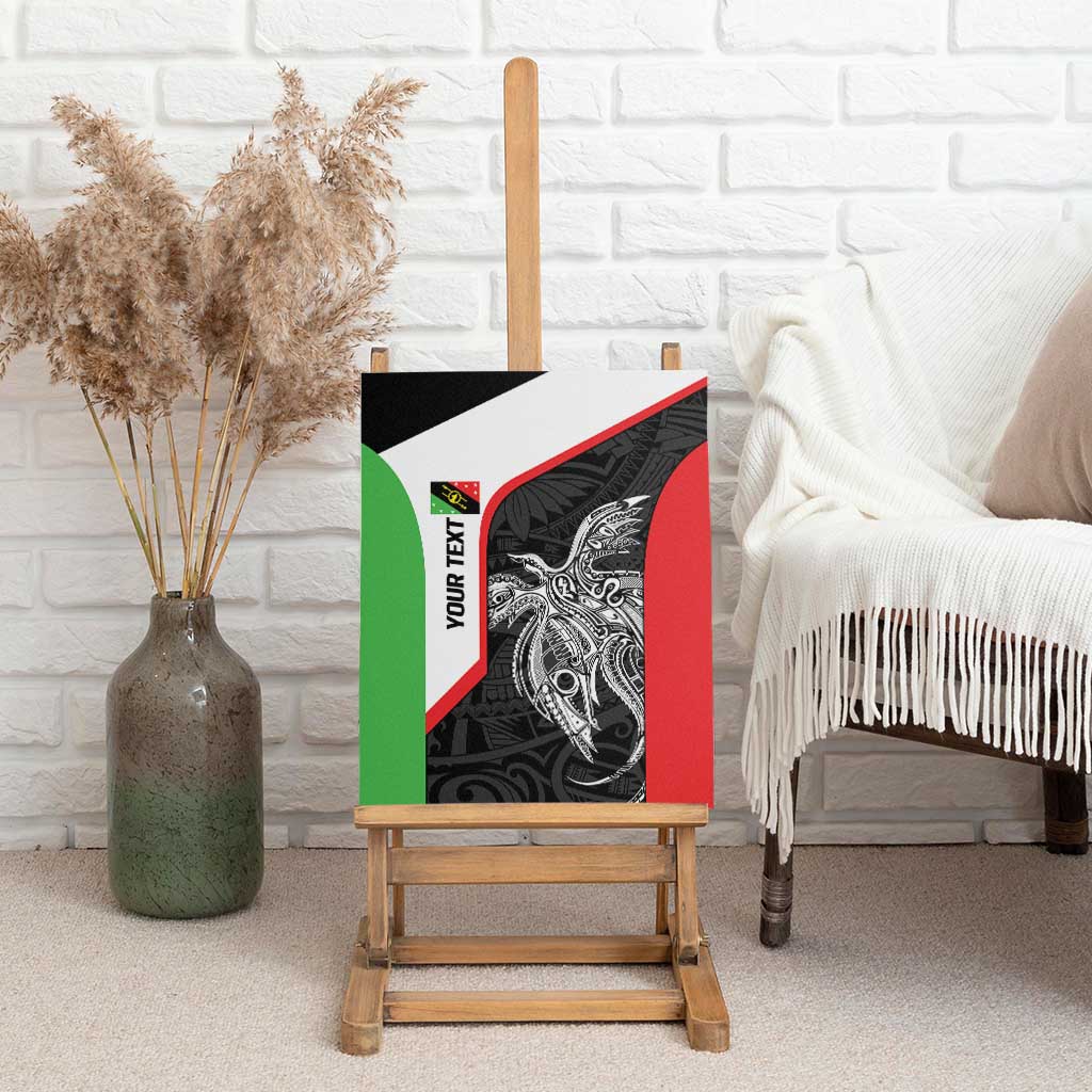 Personalised PNG Southern Highlands Province Canvas Wall Art Bird of Paradise Tattoo Flag Motif LT9 - Polynesian Pride