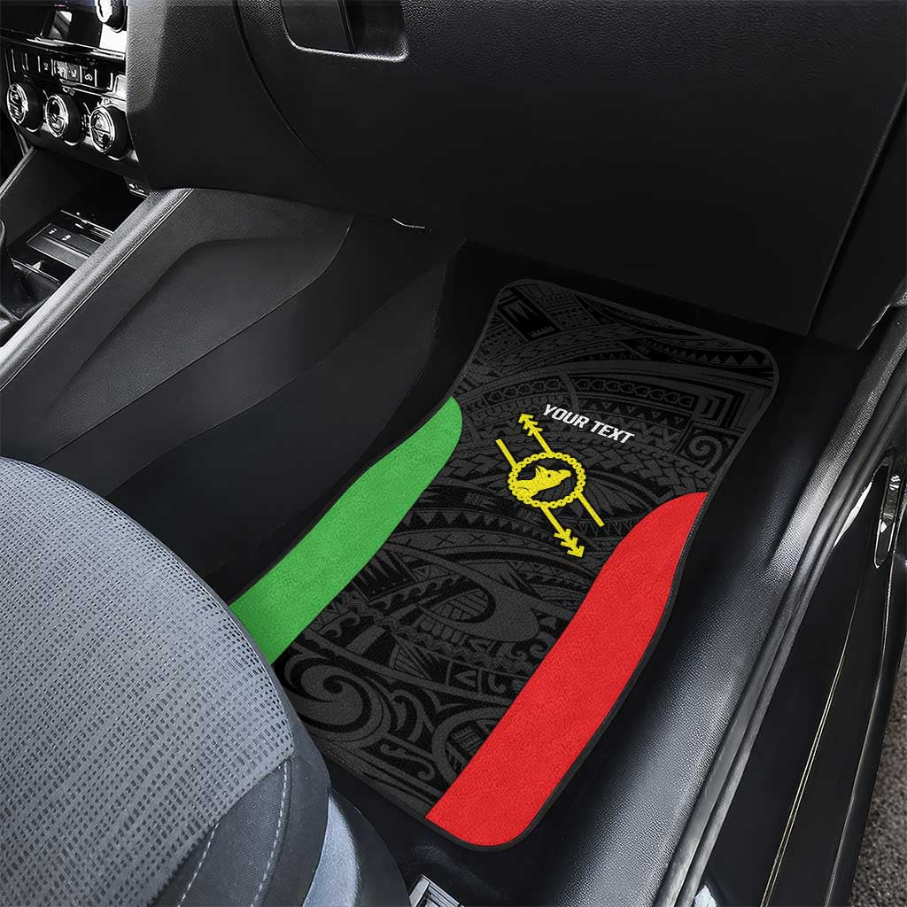 Personalised PNG Southern Highlands Province Car Mats Bird of Paradise Tattoo Flag Motif LT9 - Polynesian Pride