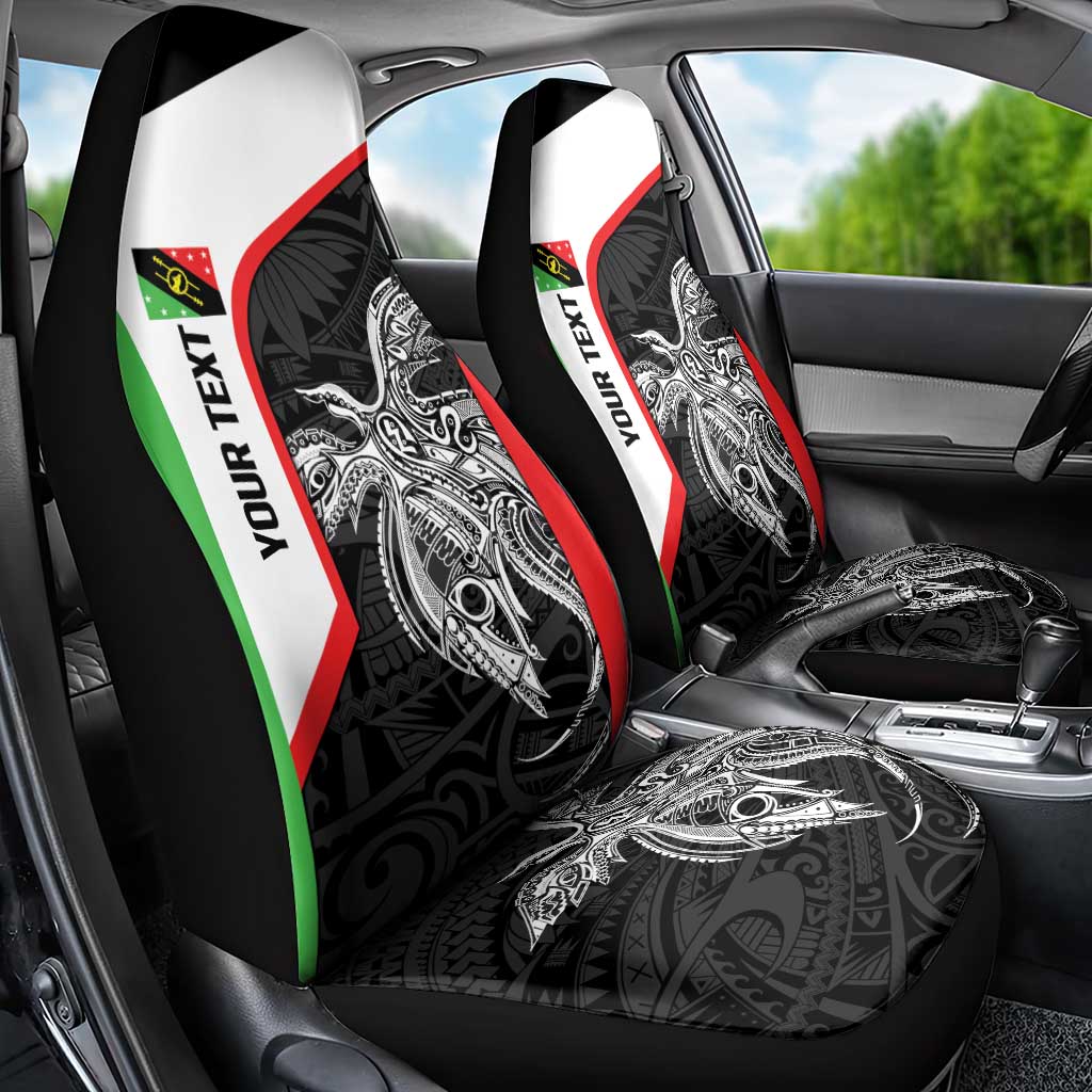 Personalised PNG Southern Highlands Province Car Seat Cover Bird of Paradise Tattoo Flag Motif LT9 - Polynesian Pride