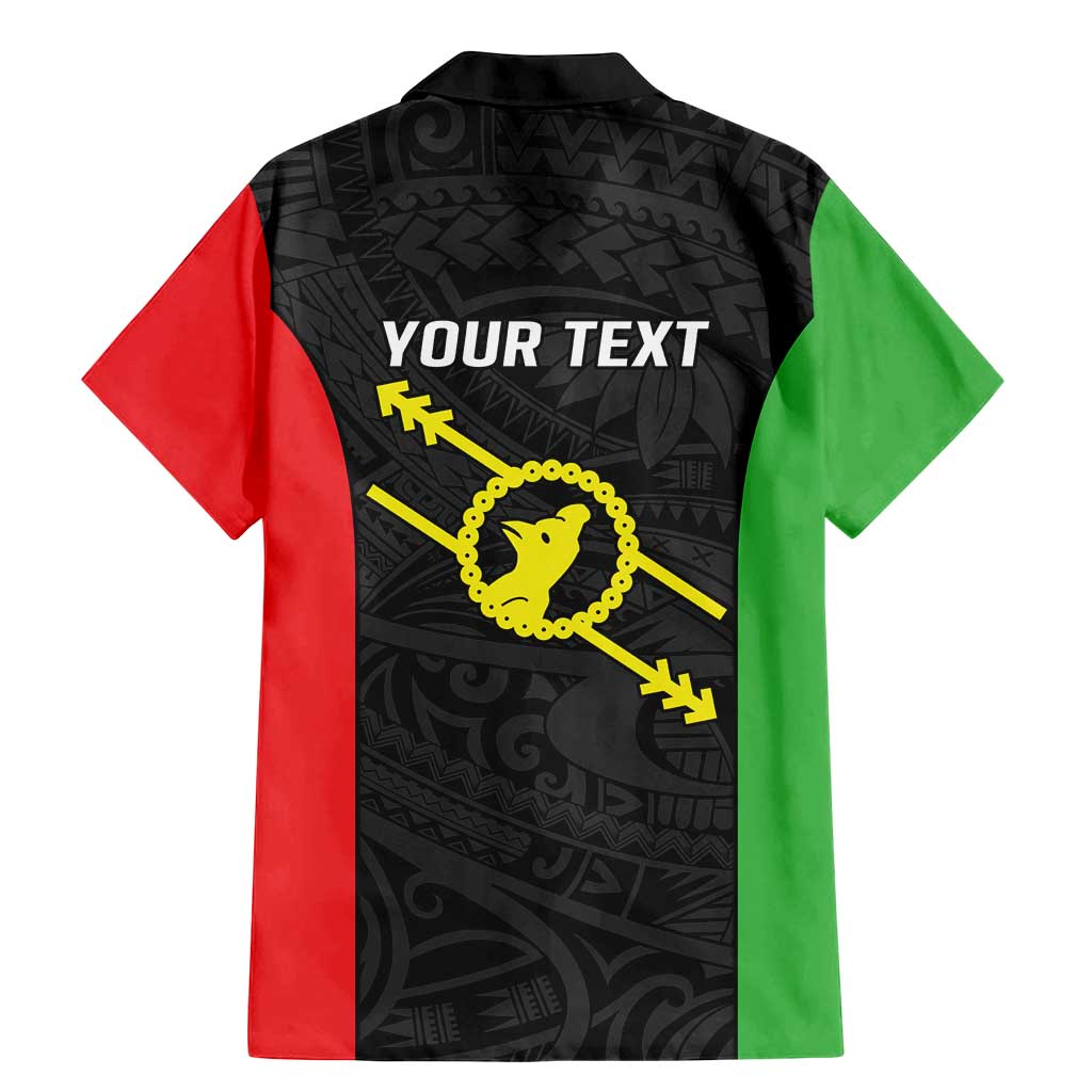 Personalised PNG Southern Highlands Province Family Matching Mermaid Dress and Hawaiian Shirt Bird of Paradise Tattoo Flag Motif LT9 - Polynesian Pride