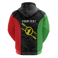 Personalised PNG Southern Highlands Province Hoodie Bird of Paradise Tattoo Flag Motif LT9 - Polynesian Pride