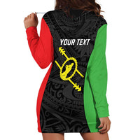 Personalised PNG Southern Highlands Province Hoodie Dress Bird of Paradise Tattoo Flag Motif LT9 - Polynesian Pride