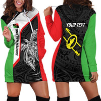 Personalised PNG Southern Highlands Province Hoodie Dress Bird of Paradise Tattoo Flag Motif LT9 - Polynesian Pride