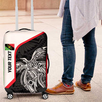 Personalised PNG Southern Highlands Province Luggage Cover Bird of Paradise Tattoo Flag Motif LT9 Red - Polynesian Pride