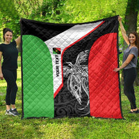 Personalised PNG Southern Highlands Province Quilt Bird of Paradise Tattoo Flag Motif LT9 - Polynesian Pride