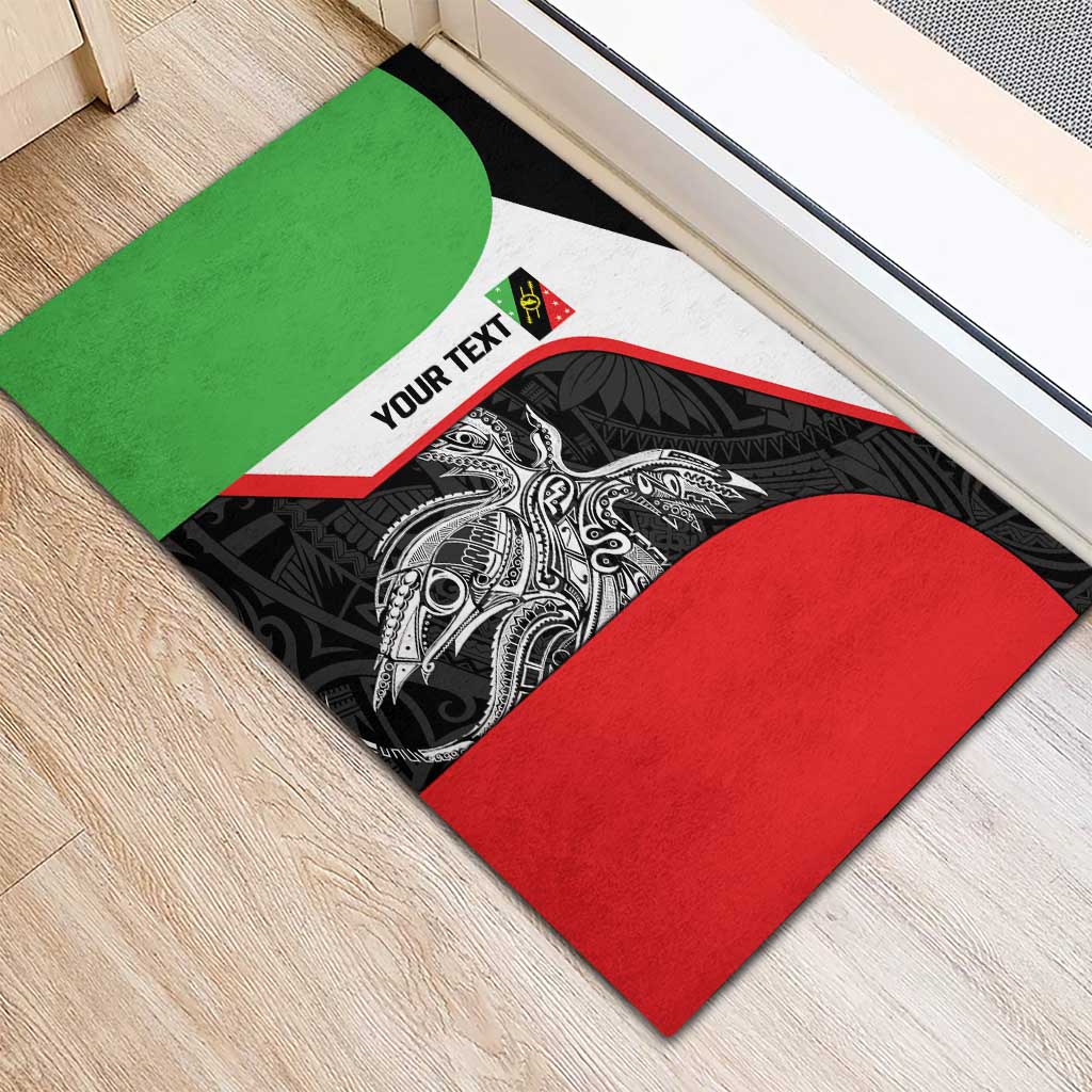 Personalised PNG Southern Highlands Province Rubber Doormat Bird of Paradise Tattoo Flag Motif LT9 - Polynesian Pride
