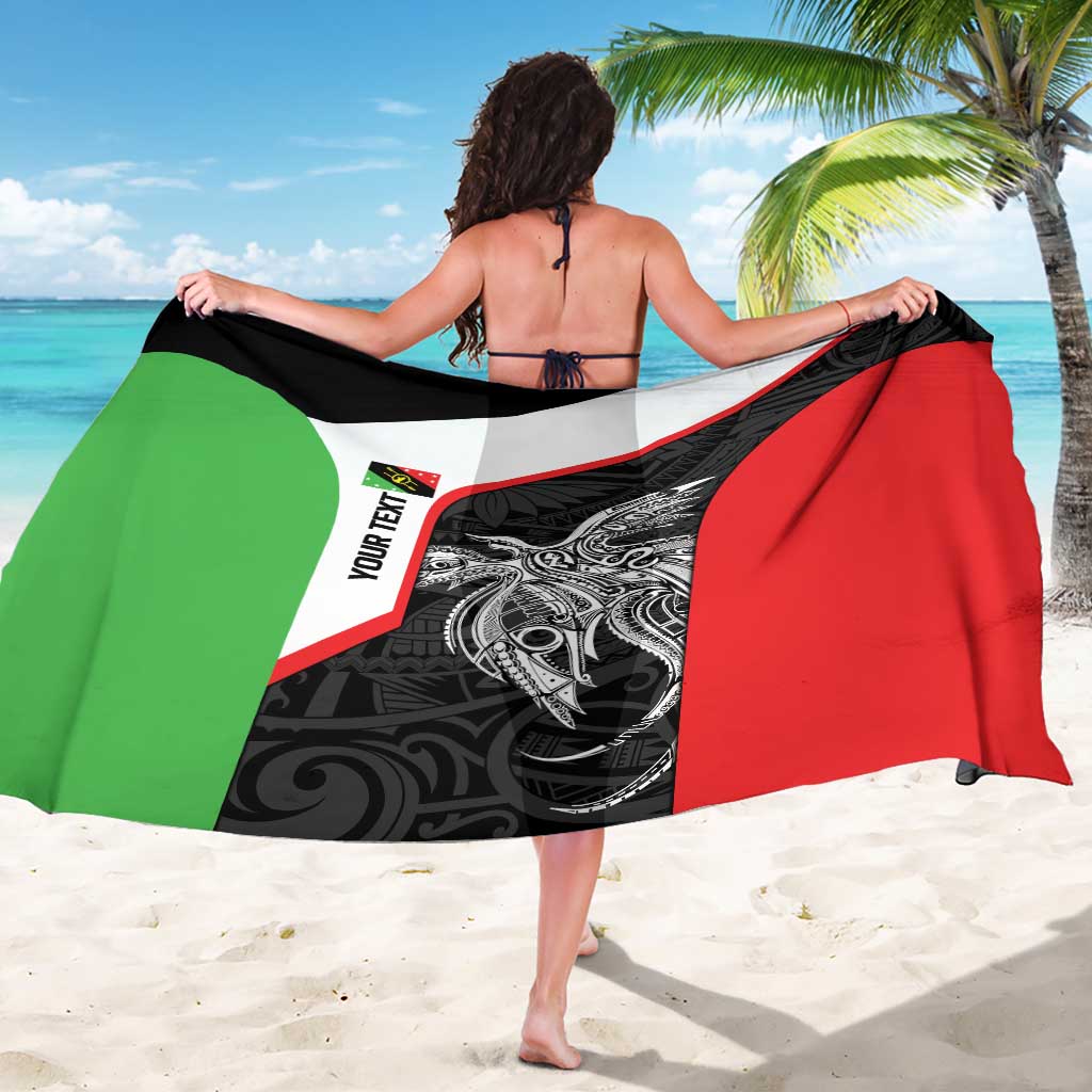 Personalised PNG Southern Highlands Province Sarong Bird of Paradise Tattoo Flag Motif LT9 - Polynesian Pride