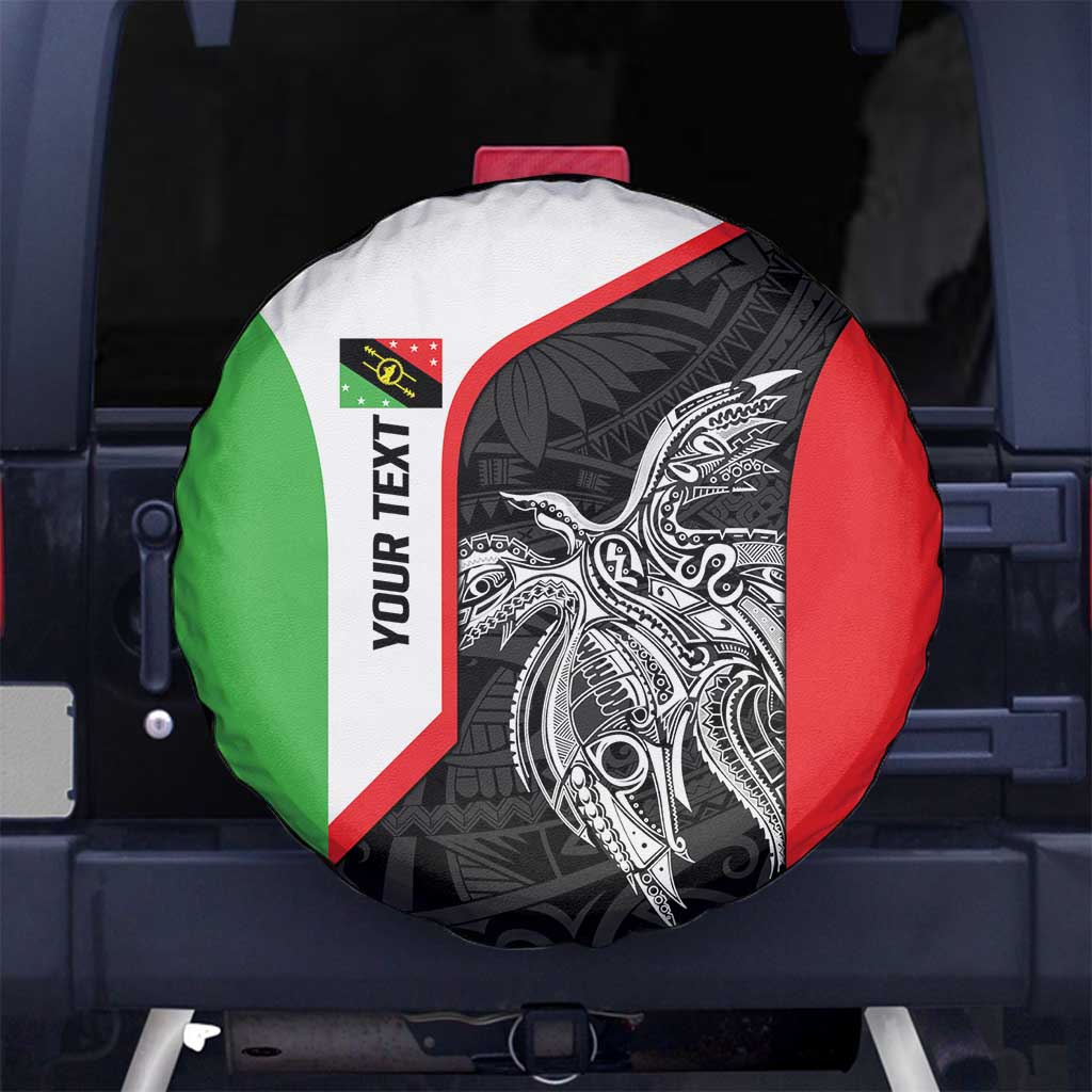 Personalised PNG Southern Highlands Province Spare Tire Cover Bird of Paradise Tattoo Flag Motif LT9 No hole Red - Polynesian Pride