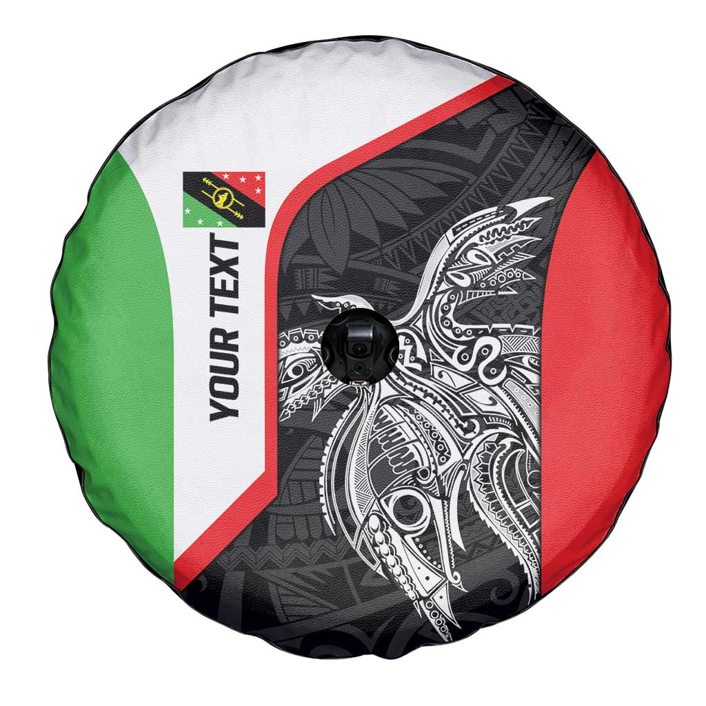 Personalised PNG Southern Highlands Province Spare Tire Cover Bird of Paradise Tattoo Flag Motif LT9 - Polynesian Pride