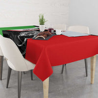 Personalised PNG Southern Highlands Province Tablecloth Bird of Paradise Tattoo Flag Motif - Polynesian Pride