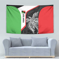 Personalised PNG Southern Highlands Province Tapestry Bird of Paradise Tattoo Flag Motif LT9 - Polynesian Pride