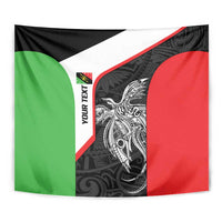 Personalised PNG Southern Highlands Province Tapestry Bird of Paradise Tattoo Flag Motif LT9 - Polynesian Pride