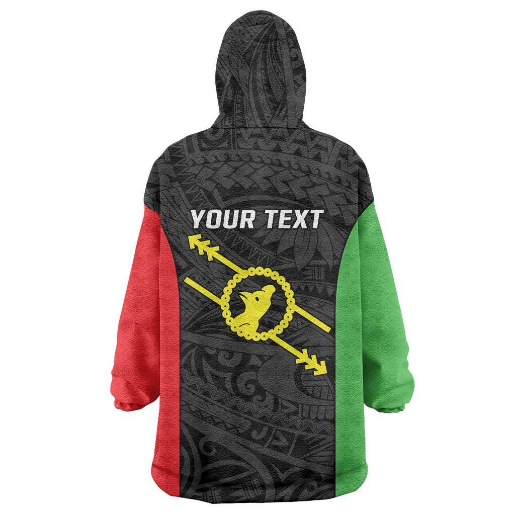 Personalised PNG Southern Highlands Province Wearable Blanket Hoodie Bird of Paradise Tattoo Flag Motif LT9 - Polynesian Pride