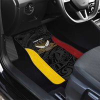 Personalised PNG Western Province Car Mats Bird of Paradise Tattoo Flag Motif LT9 - Polynesian Pride