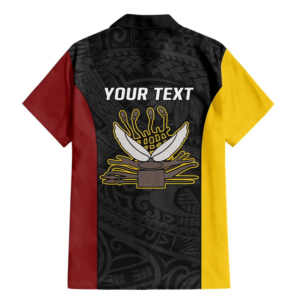 Personalised PNG Western Province Family Matching Mermaid Dress and Hawaiian Shirt Bird of Paradise Tattoo Flag Motif LT9 - Polynesian Pride