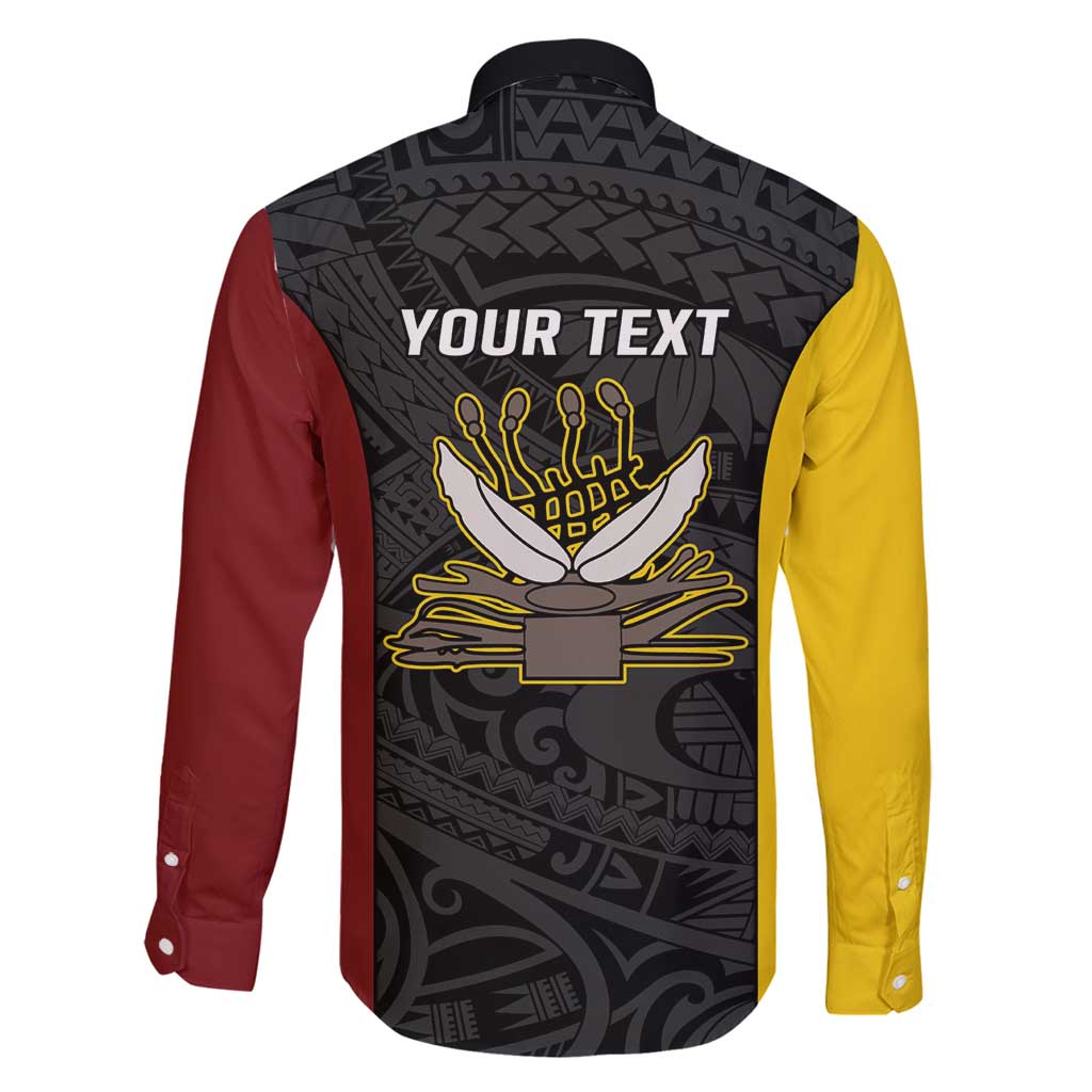 Personalised PNG Western Province Family Matching Mermaid Dress and Hawaiian Shirt Bird of Paradise Tattoo Flag Motif LT9 - Polynesian Pride