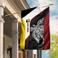 Personalised PNG Western Province Garden Flag Bird of Paradise Tattoo Flag Motif LT9 House Flag Red - Polynesian Pride