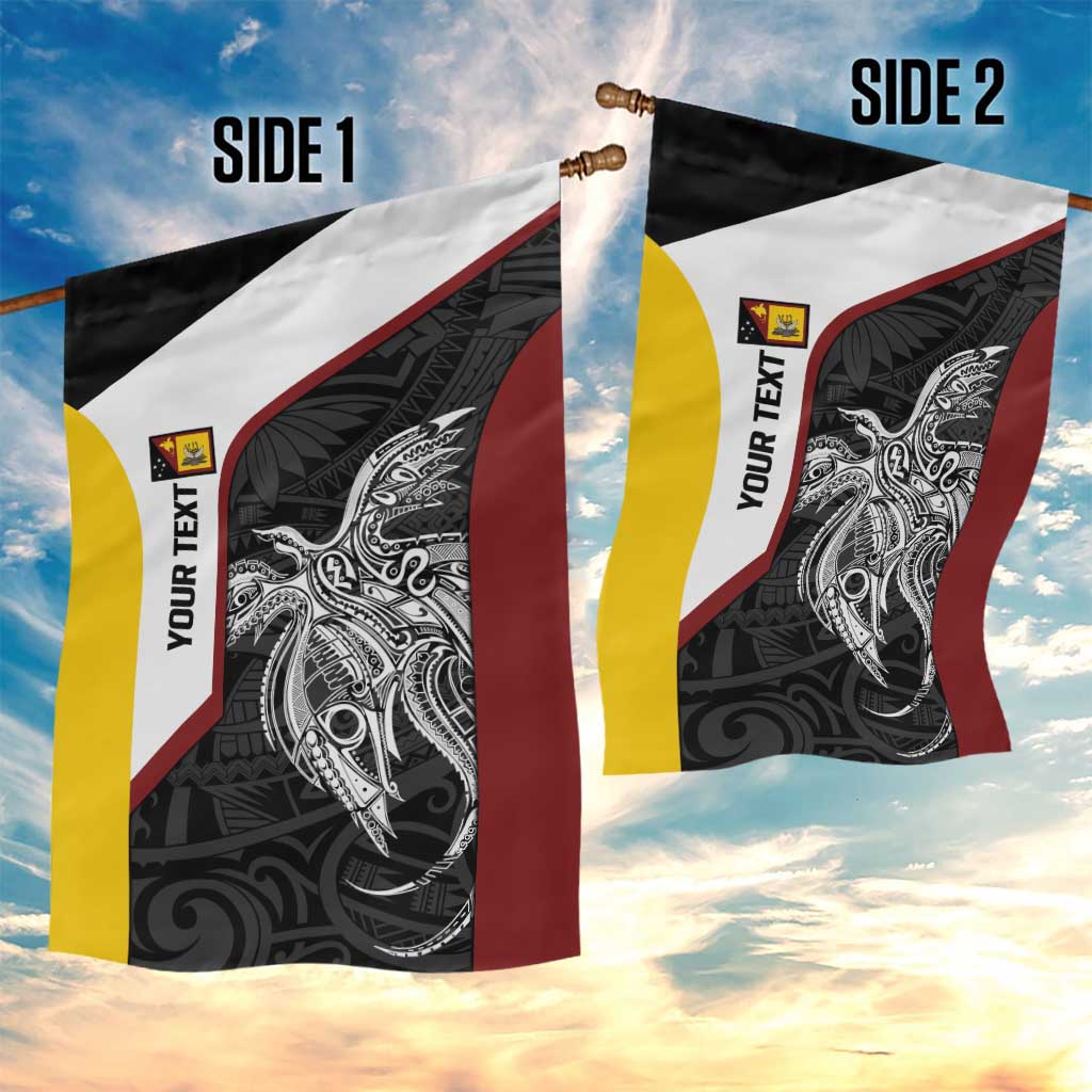 Personalised PNG Western Province Garden Flag Bird of Paradise Tattoo Flag Motif LT9 - Polynesian Pride