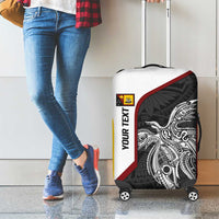 Personalised PNG Western Province Luggage Cover Bird of Paradise Tattoo Flag Motif LT9 - Polynesian Pride