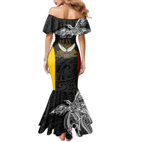 Personalised PNG Western Province Mermaid Dress Bird of Paradise Tattoo Flag Motif LT9 - Polynesian Pride