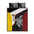 Personalised PNG Western Province Quilt Bed Set Bird of Paradise Tattoo Flag Motif - Polynesian Pride