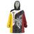 Personalised PNG Western Province Wearable Blanket Hoodie Bird of Paradise Tattoo Flag Motif - Polynesian Pride