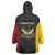 Personalised PNG Western Province Wearable Blanket Hoodie Bird of Paradise Tattoo Flag Motif - Polynesian Pride