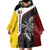 Personalised PNG Western Province Wearable Blanket Hoodie Bird of Paradise Tattoo Flag Motif - Polynesian Pride