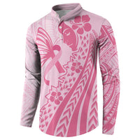 Pacific Girl and Butterfly Cancer Ribbon Personalised Button Sweatshirt