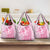 Pacific Girl and Butterfly Cancer Ribbon Personalised Grocery Bag