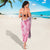 Pacific Girl and Butterfly Cancer Ribbon Personalised Sarong