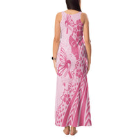 Pacific Girl and Butterfly Cancer Ribbon Personalised Tank Maxi Dress