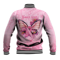 Faith Hope Love Butterfly Ribbon Personalised Baseball Jacket