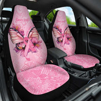 Faith Hope Love Butterfly Ribbon Personalised Car Seat Cover LT9 One Size Pink - Polynesian Pride