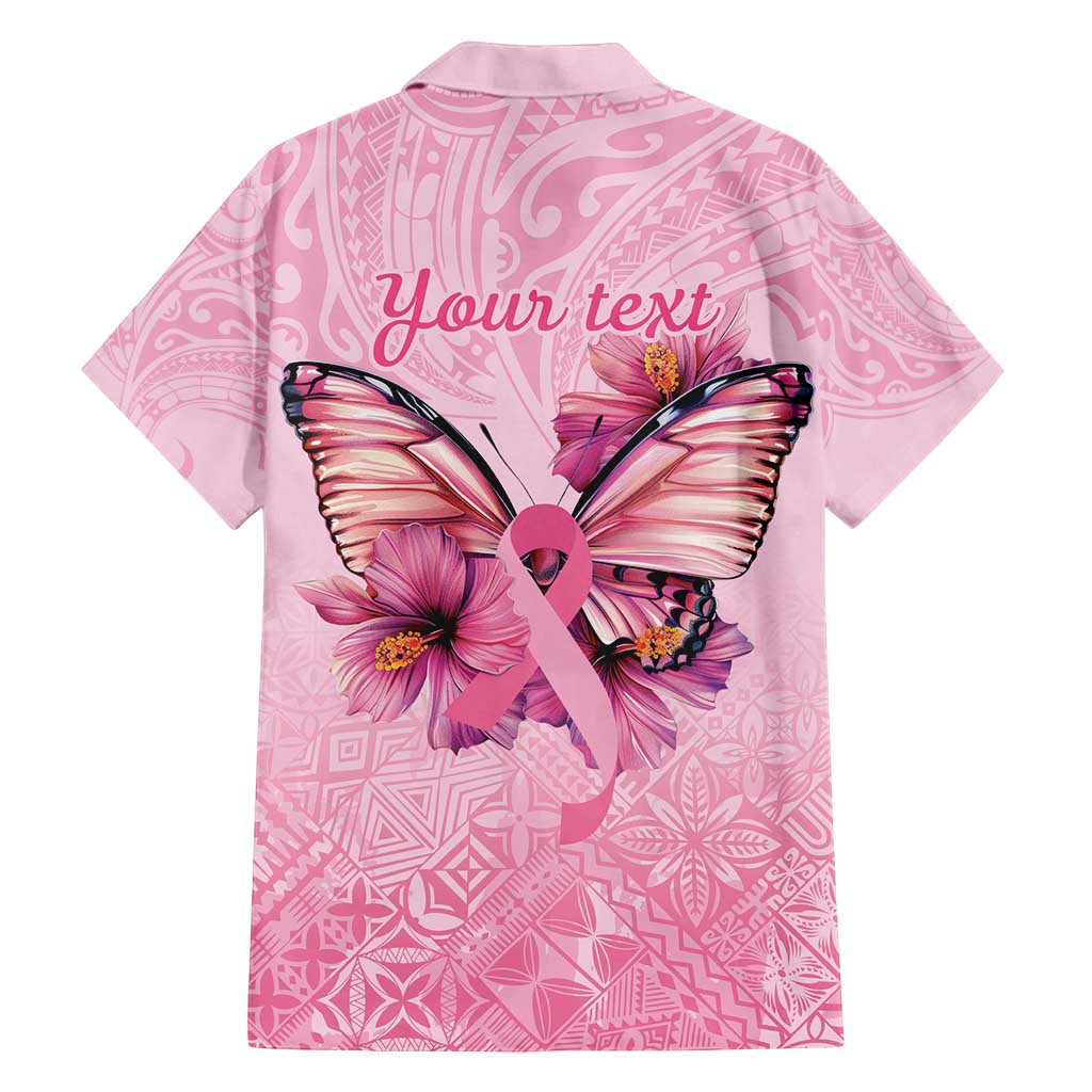 Faith Hope Love Butterfly Ribbon Personalised Family Matching Summer Maxi Dress and Hawaiian Shirt LT9 - Polynesian Pride