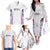 Custom New Zealand Aotearoa Family Matching Off The Shoulder Long Sleeve Dress and Hawaiian Shirt Pink Maori Paua Shell Indigenous - Polynesian Pride