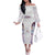 Custom New Zealand Aotearoa Family Matching Off The Shoulder Long Sleeve Dress and Hawaiian Shirt Pink Maori Paua Shell Indigenous - Polynesian Pride