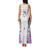 Custom New Zealand Aotearoa Family Matching Tank Maxi Dress and Hawaiian Shirt Pink Maori Paua Shell Indigenous LT9 - Polynesian Pride