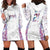 Custom New Zealand Aotearoa Hoodie Dress Pink Maori Paua Shell Indigenous - Polynesian Pride