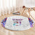 Custom New Zealand Aotearoa Round Carpet Pink Maori Paua Shell Indigenous - Polynesian Pride